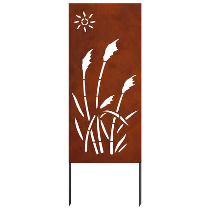 Trädgårds integritetsskärm Fiskfjäll Rostig 50 x 140 cm