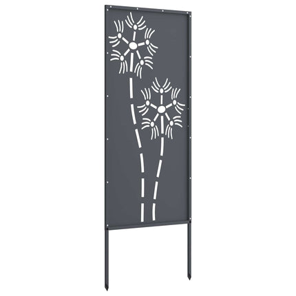 Trädgårds integritetsskärm Antracit 50 x 140 cm Kallvalsat stål