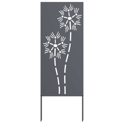 Trädgårds integritetsskärm Antracit 50 x 140 cm Kallvalsat stål