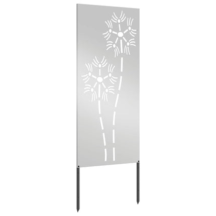 Trädgårds integritetsskärm Silver 50 x 140 cm Galvaniserat stål