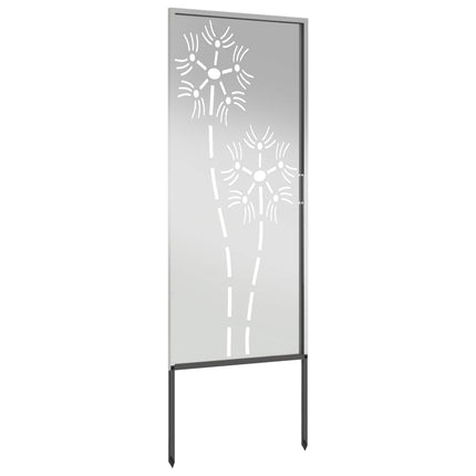 Trädgårds integritetsskärm Silver 50 x 140 cm Galvaniserat stål