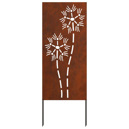 Trädgårds integritetsskärm Fiskfjäll Rostig 50 x 140 cm