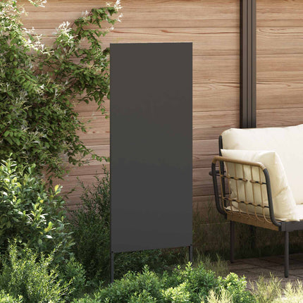 Trädgårds integritetsskärm Svart 50 x 140 cm Kallvalsat stål