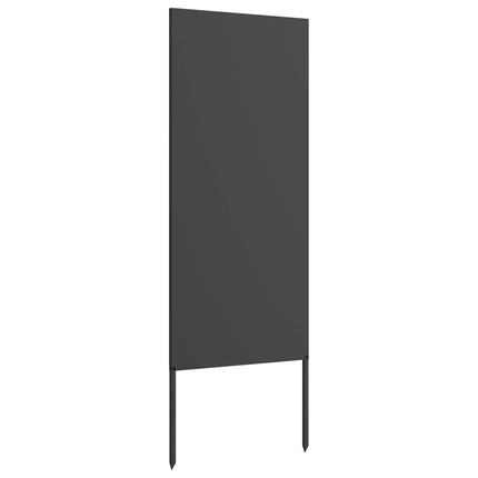 Trädgårds integritetsskärm Svart 50 x 140 cm Kallvalsat stål