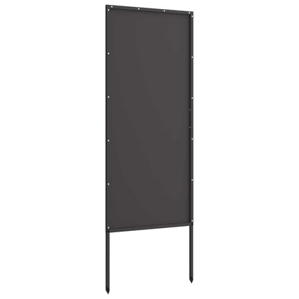 Trädgårds integritetsskärm Svart 50 x 140 cm Kallvalsat stål