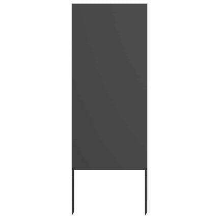 Trädgårds integritetsskärm Svart 50 x 140 cm Kallvalsat stål