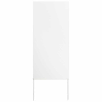 Trädgårds integritetsskärm Vit 50 x 140 cm Kallvalsat stål