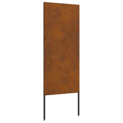 Trädgårds integritetsskärm Fiskfjäll Rostig 50 x 140 cm