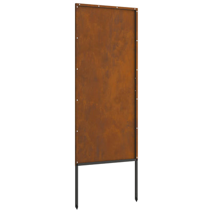 Trädgårds integritetsskärm Fiskfjäll Rostig 50 x 140 cm