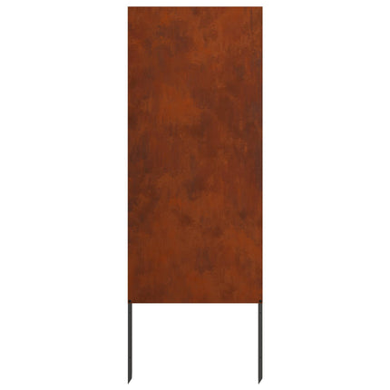 Trädgårds integritetsskärm Fiskfjäll Rostig 50 x 140 cm