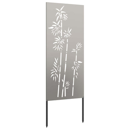 Trädgårds integritetsskärm Blommor Rostig 50 x 140 cm