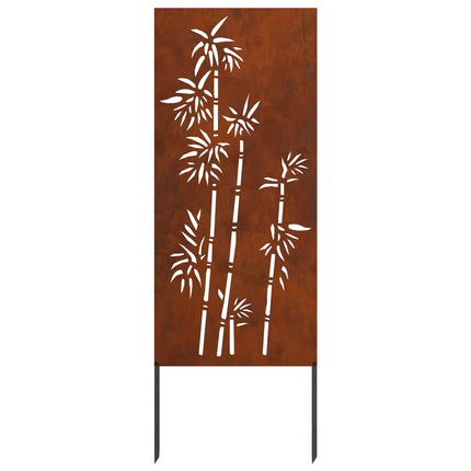 Trädgårds integritetsskärm Blommor Rostig 50 x 140 cm