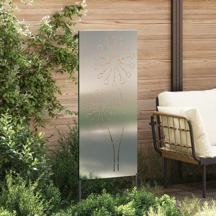 Trädgårds integritetsskärm Silver 50 x 140 cm Galvaniserat stål