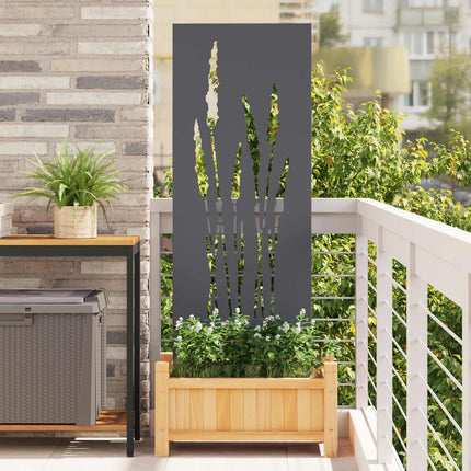Trädgårds integritetsskärm Antracit 50 x 140 cm Kallvalsat stål