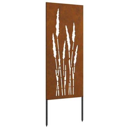 Trädgårds integritetsskärm Blommor Rostig 50 x 140 cm