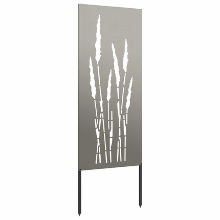 Trädgårds integritetsskärm Blommor Rostig 50 x 140 cm