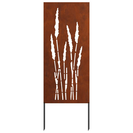 Trädgårds integritetsskärm Blommor Rostig 50 x 140 cm
