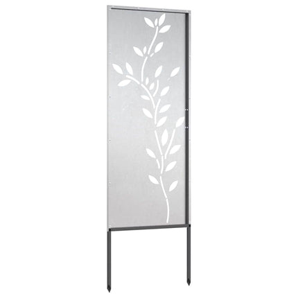 Trädgårds integritetsskärm Silver 50 x 140 cm Rostfritt stål