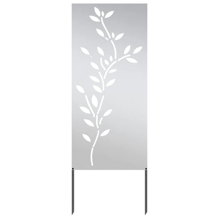 Trädgårds integritetsskärm Silver 50 x 140 cm Rostfritt stål