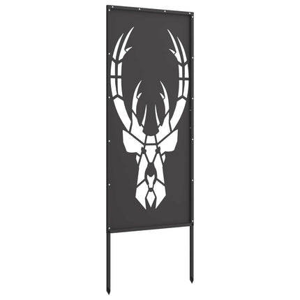 Trädgårds integritetsskärm Svart 50 x 140 cm Kallvalsat stål