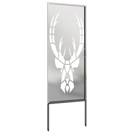 Trädgårds integritetsskärm Silver 50 x 140 cm Rostfritt stål