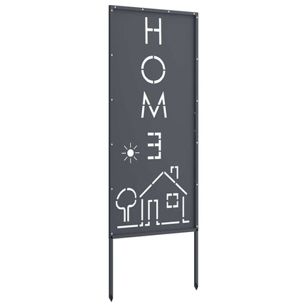 Trädgårds integritetsskärm Antracit 50 x 140 cm Kallvalsat stål