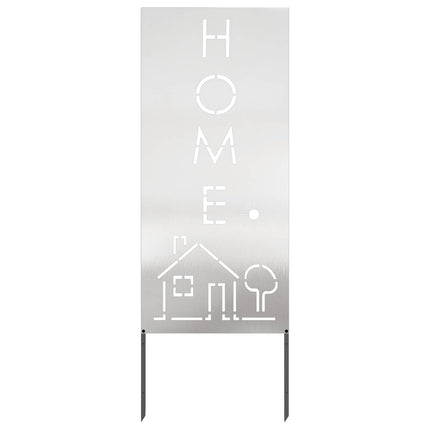Trädgårds integritetsskärm Silver 50 x 140 cm Rostfritt stål