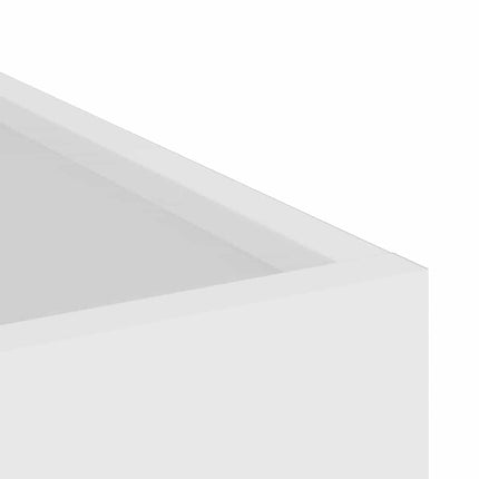 Trädgårdsplanterare Vit 50 x 32 x 40 cm Kallvalsat stål