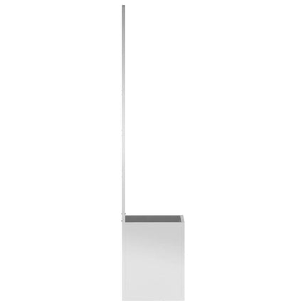 Trädgårds integritetsskärm Silver 32 x 150 cm Galvaniserat stål