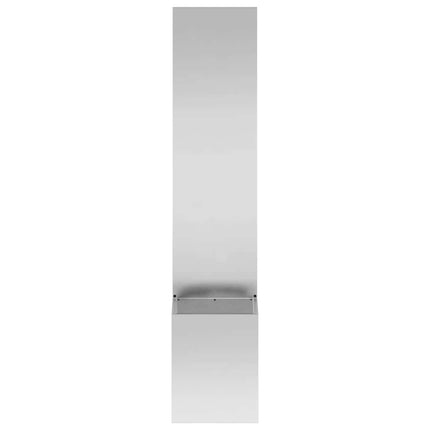 Trädgårds integritetsskärm Silver 32 x 150 cm Galvaniserat stål