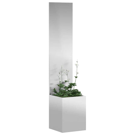 Trädgårds integritetsskärm Silver 32 x 150 cm Galvaniserat stål
