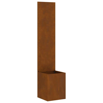 Trädgårds integritetsskärm Rostig 32 x 150 cm cortenstål