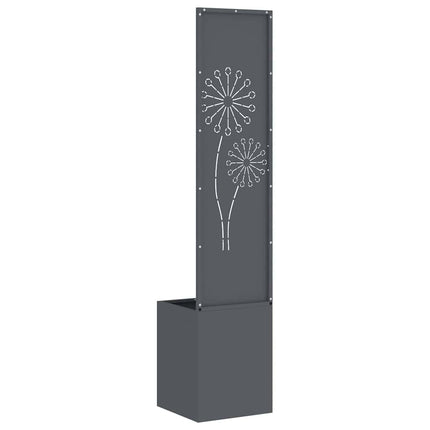 Trädgårds integritetsskärm Antracit 32 x 150 cm Kallvalsat stål