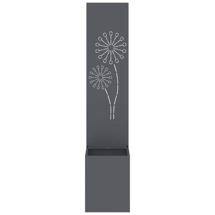 Trädgårds integritetsskärm Antracit 32 x 150 cm Kallvalsat stål