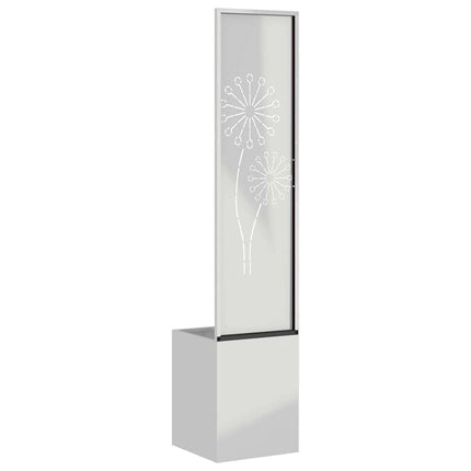 Trädgårds integritetsskärm Silver 32 x 150 cm Galvaniserat stål