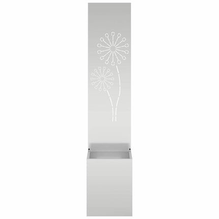 Trädgårds integritetsskärm Silver 32 x 150 cm Galvaniserat stål