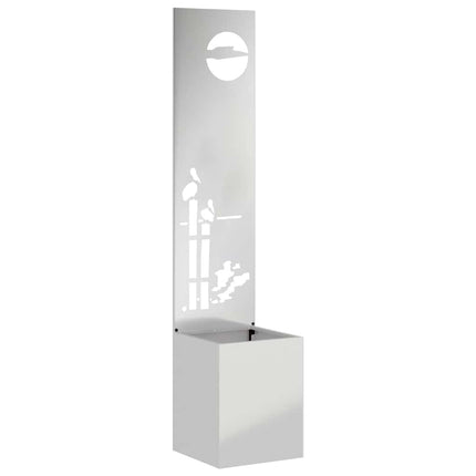 Trädgårds integritetsskärm Silver 32 x 150 cm Galvaniserat stål