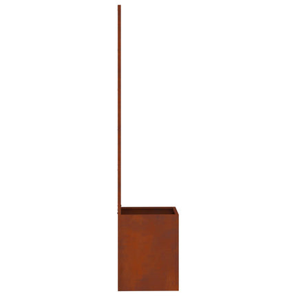Trädgårds integritetsskärm Rostig 32 x 32 x 150 cm cortenstål