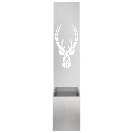 Trädgårds integritetsskärm Djurtryck Silver 32 x 32 x 150 cm