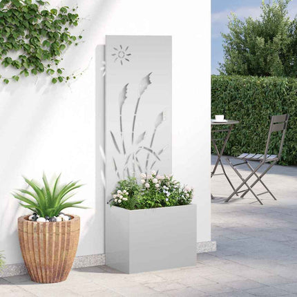 Trädgårds integritetsskärm Silver 50 x 140 cm Galvaniserat stål