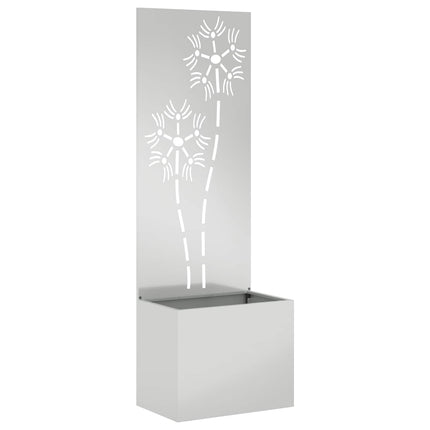 Trädgårds integritetsskärm Silver 50 x 150 cm Galvaniserat stål