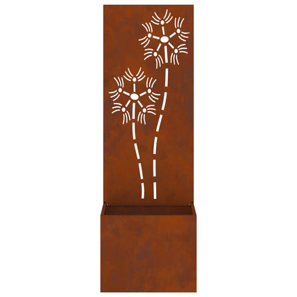Trädgårds integritetsskärm Rostig 50 x 32 x 150 cm cortenstål