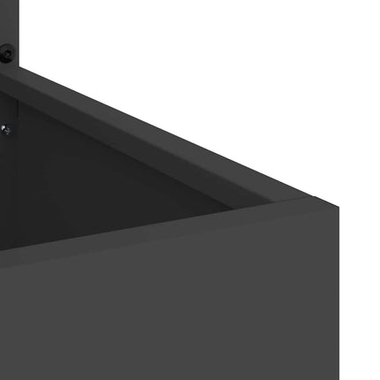 Trädgårds integritetsskärm Svart 50 x 150 cm Kallvalsat stål