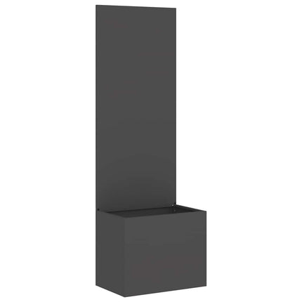 Trädgårds integritetsskärm Svart 50 x 150 cm Kallvalsat stål