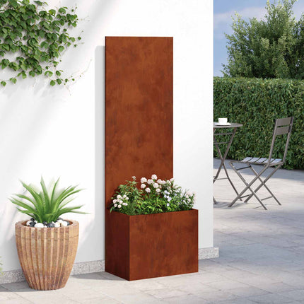 Trädgårds integritetsskärm Rostig 50 x 32 x 150 cm cortenstål