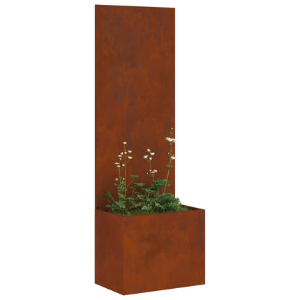 Trädgårds integritetsskärm Rostig 50 x 32 x 150 cm cortenstål