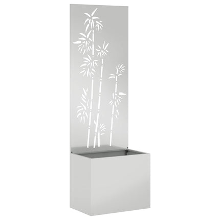 Trädgårds integritetsskärm Silver 50 x 150 cm Galvaniserat stål