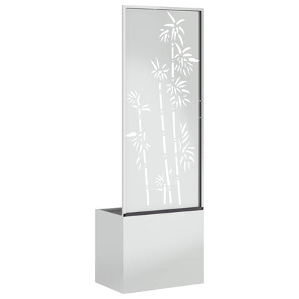 Trädgårds integritetsskärm Silver 50 x 150 cm Galvaniserat stål