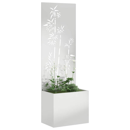 Trädgårds integritetsskärm Silver 50 x 150 cm Galvaniserat stål