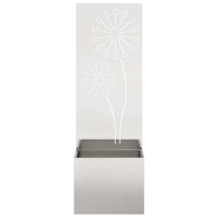 Trädgårds integritetsskärm Silver 50 x 150 cm Rostfritt stål